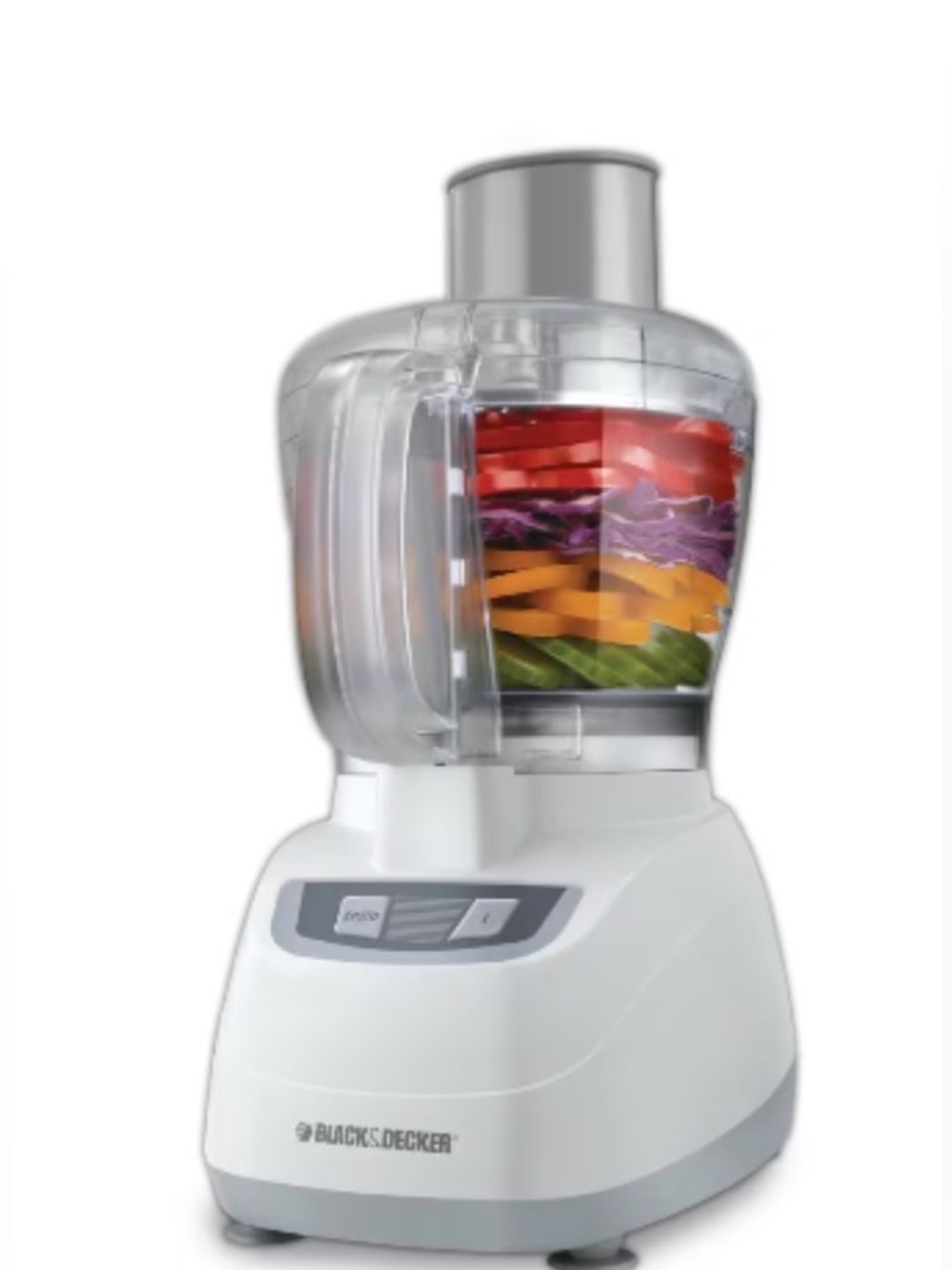 BLACK+DECKER 8 Cup Food Processor White in excellent condition